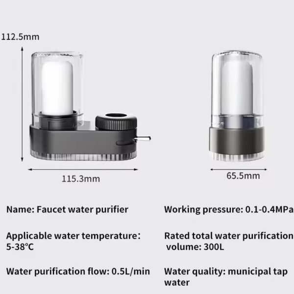 Filtro purificador de agua para grifo - Imagen 6